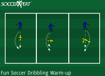 A 20-by-20 grid with pairs scattered through it, one ball per pair, half the players standing ready as obstacles.